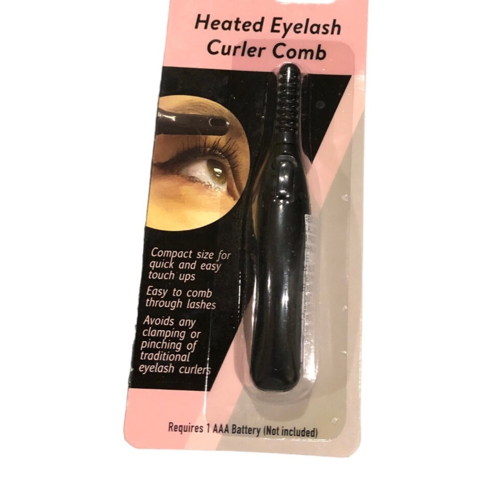 Compact Heated Eyelash curler comb new